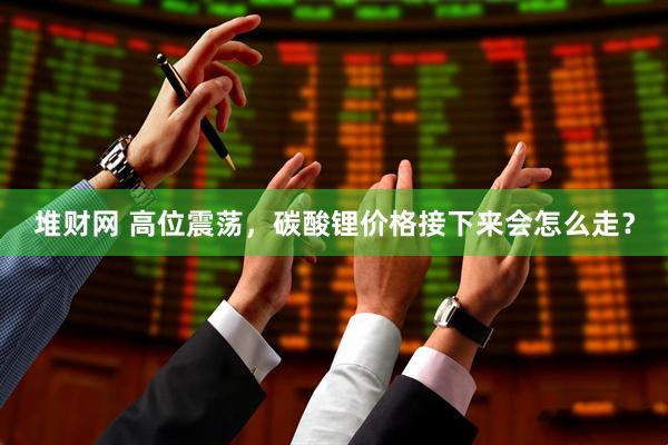 堆财网 高位震荡，碳酸锂价格接下来会怎么走？